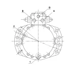 Гидромотор поворота SVP-74
